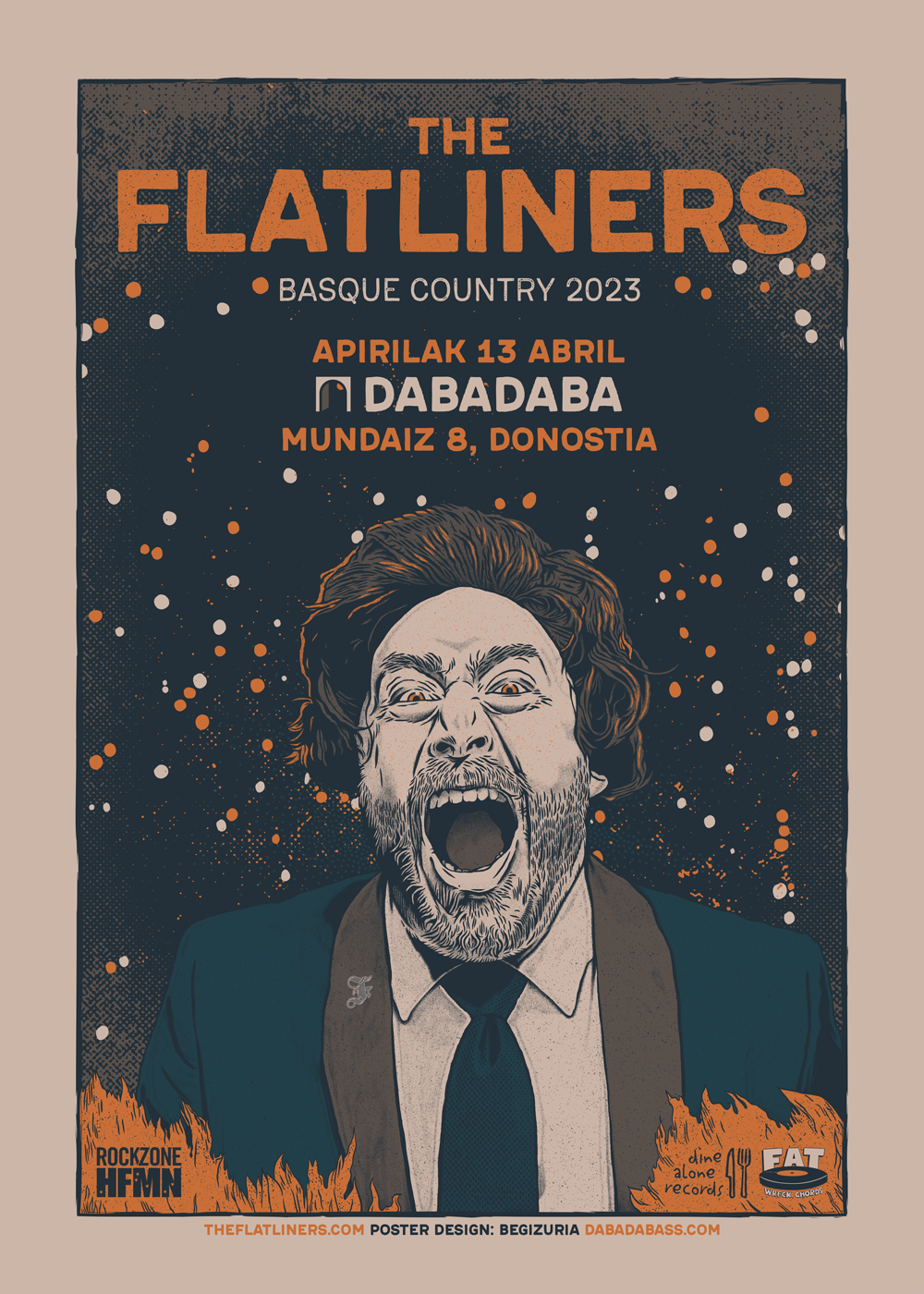 The Flatliners Music Gig Poster Design