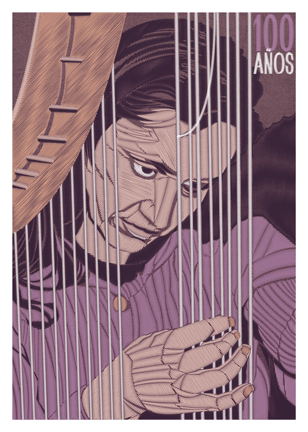 Violeta Parra 100 años Poster Design