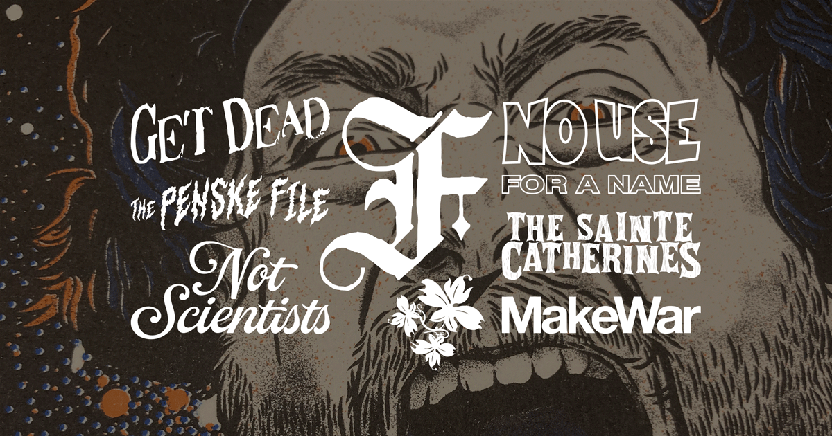 Poster and merchandising designs for the band The Flatliners by Begizuria Design