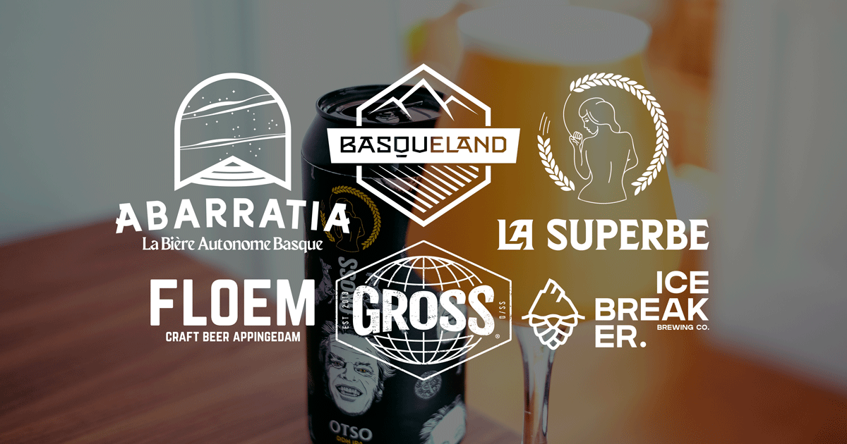 Beer label designs and brochure layout for Basqueland Brewing by Begizuria Design