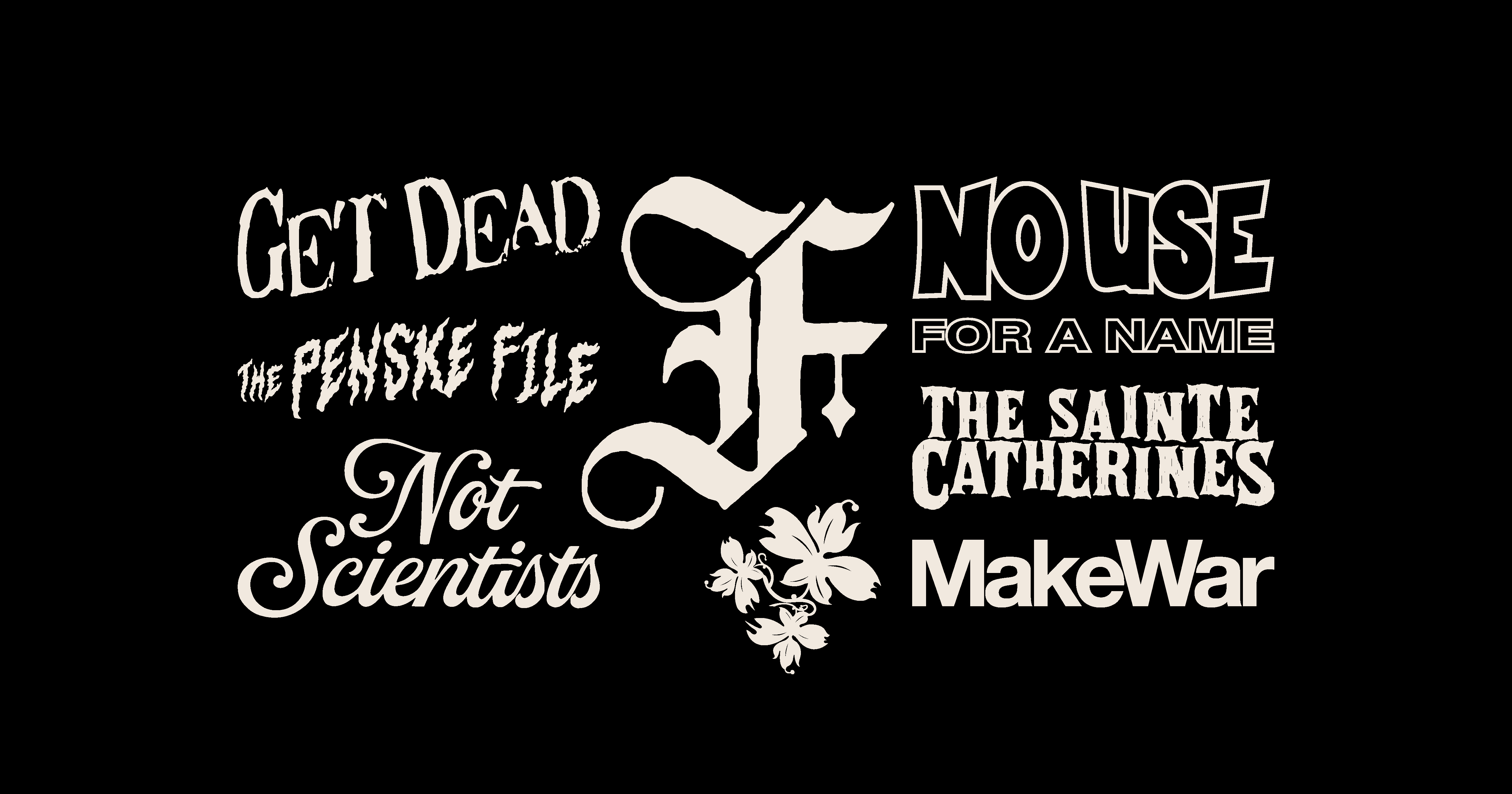 Poster and merchandising designs for the band The Flatliners by Begizuria Design