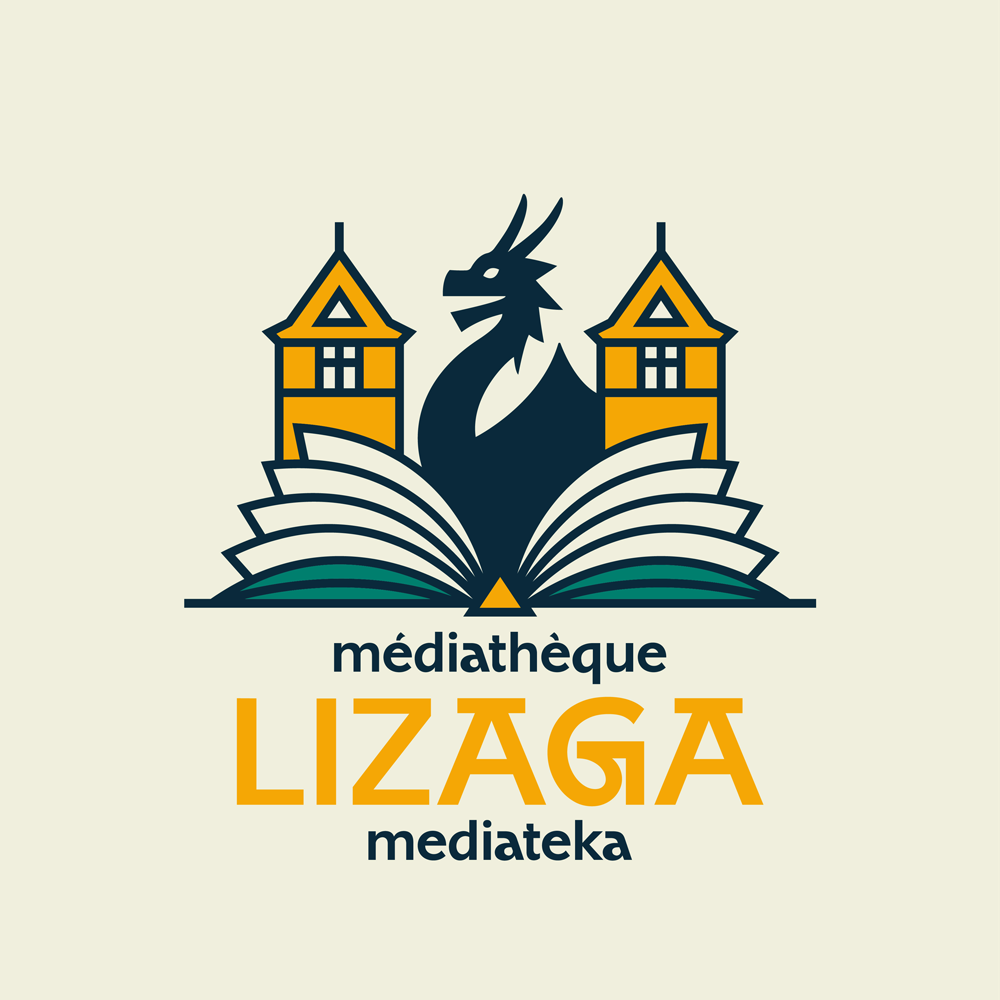 Médiathèque Lizaga Mediateka Logo Design