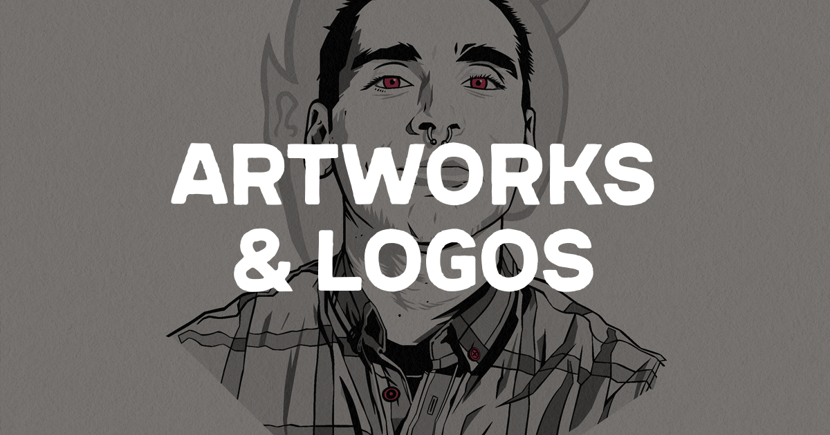 Showcase of logos and illustrations created by Begizuria Design