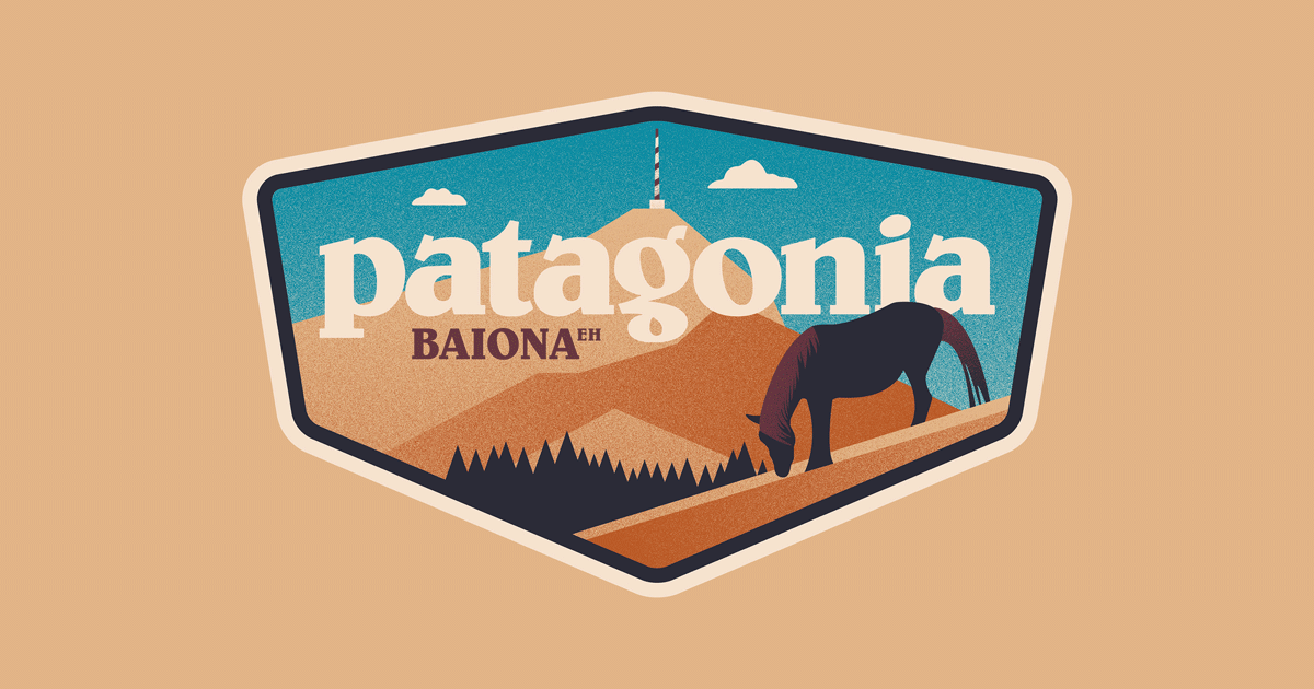 Badge designs for Patagonia in Bayonne by Begizuria Design