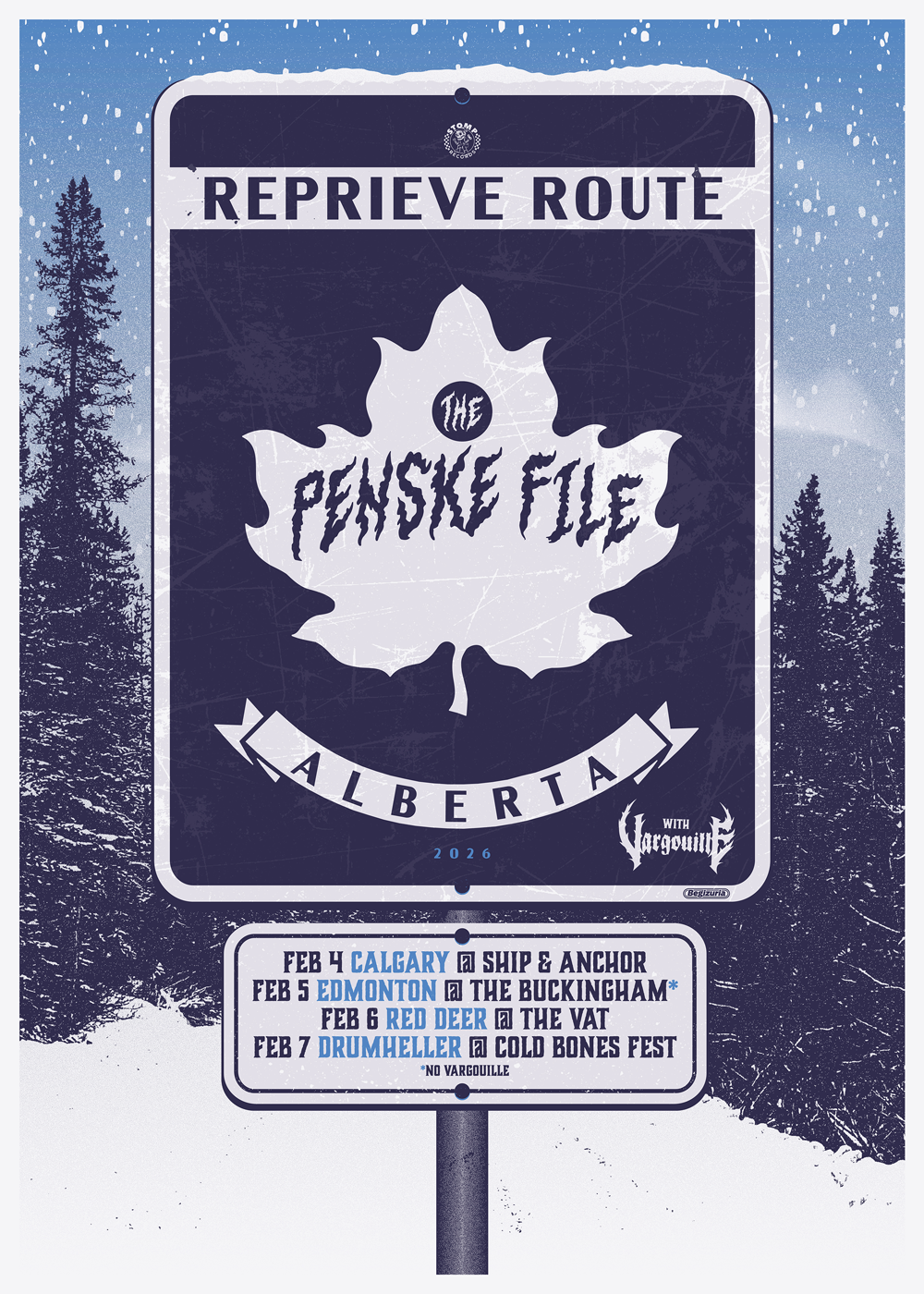 The Penske File Alberta 2026 Tour Poster Design
