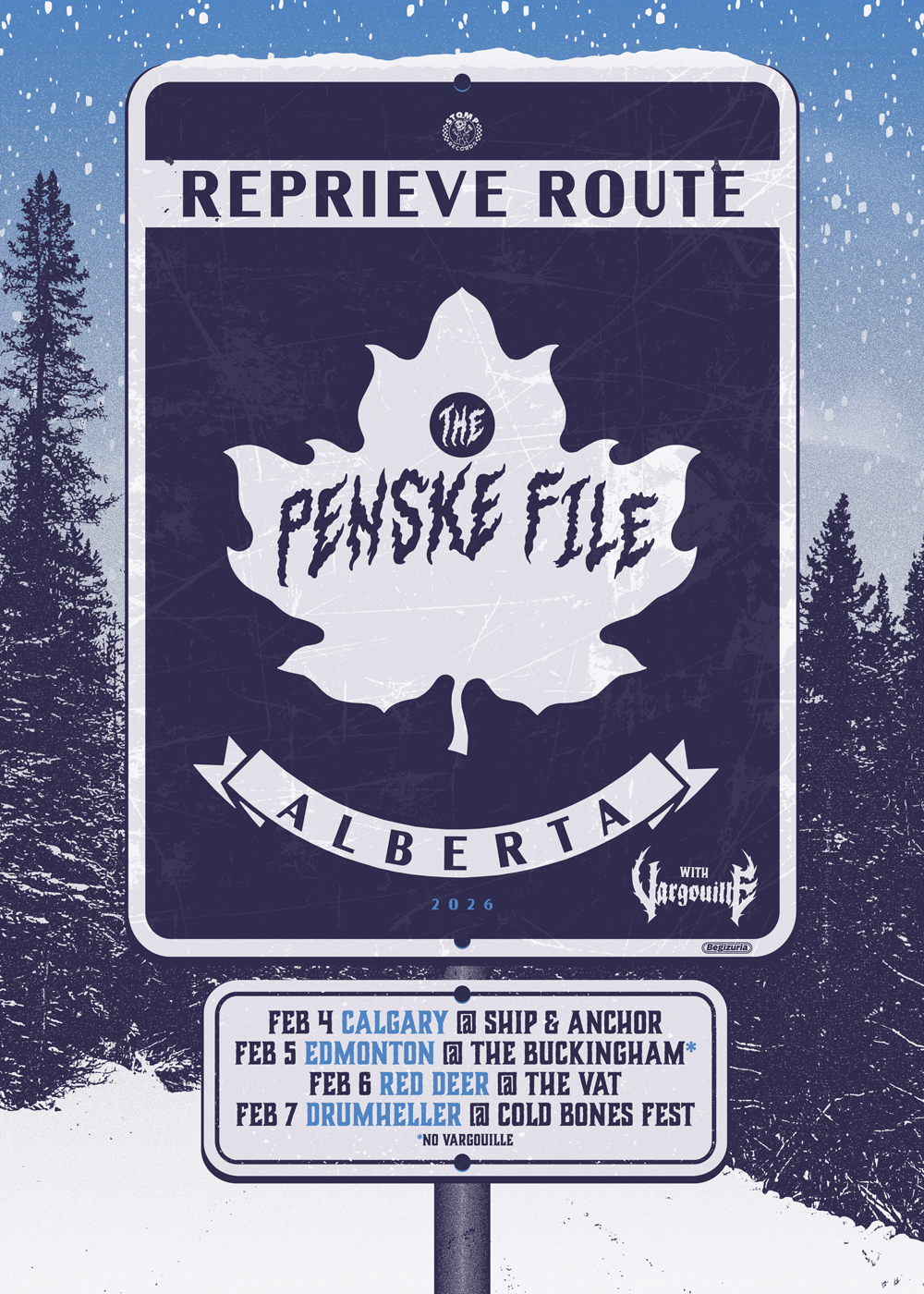 The Penske File Alberta Tour Poster Design
